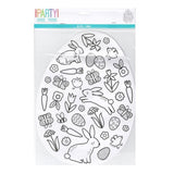 Easter Egg Shaped Colouring In Placemats 8pk