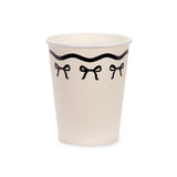 Elegant Milestone Black Bow Paper Cups 6pk