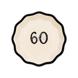 Elegant Milestone Hello 60 Lunch Plates 6pk