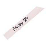 Elegant Milestone Happy 50 Sash