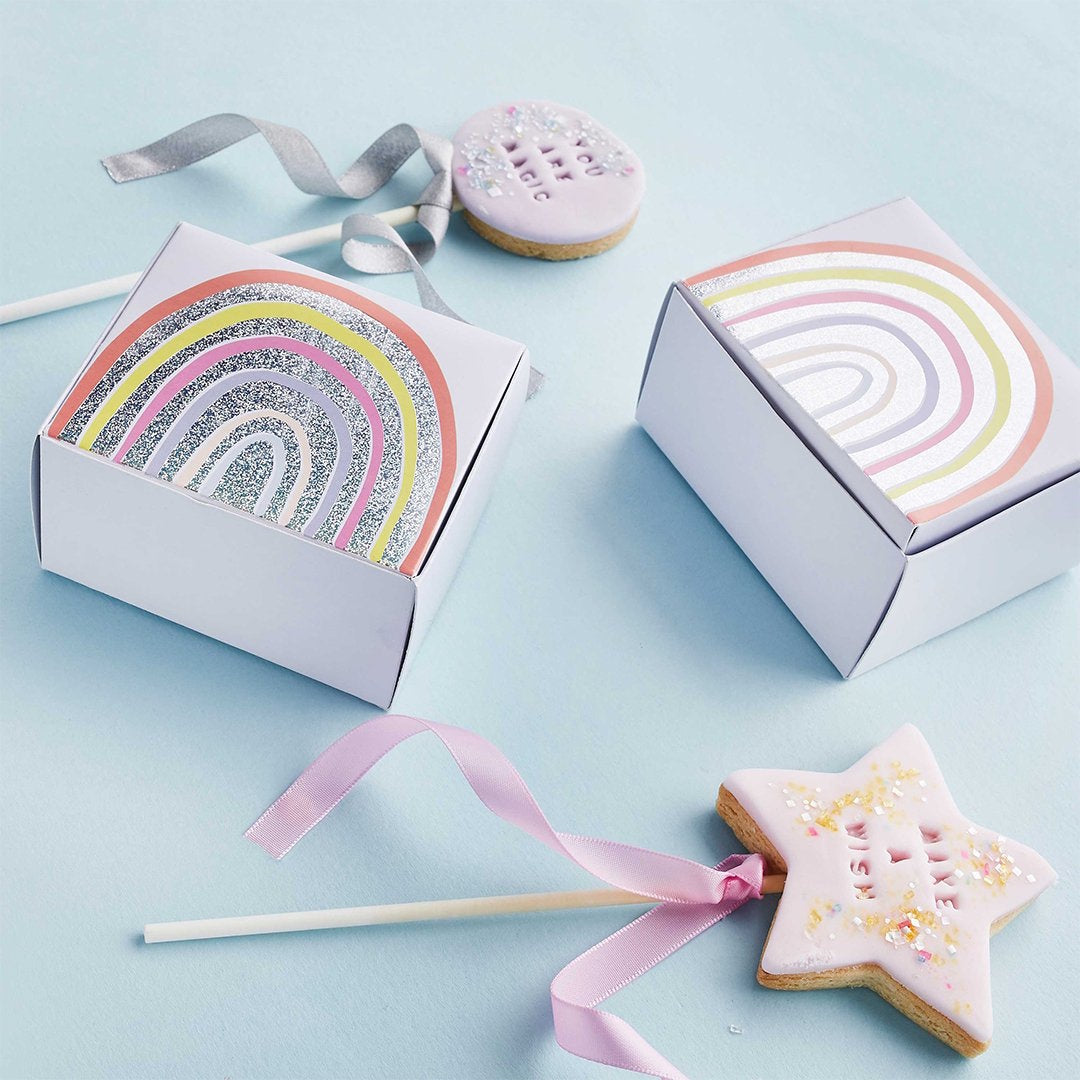 Enchanted Rainbow Mini Cake or Favour Boxes 10pk