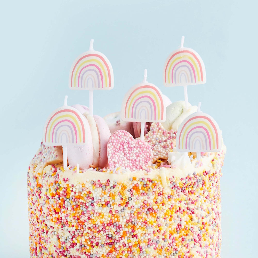 Enchanted Rainbow Candles 5pk
