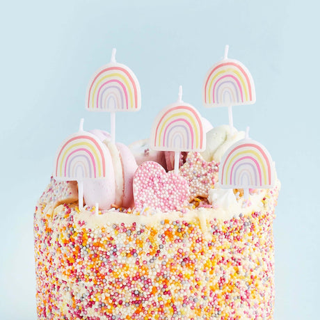 Enchanted Rainbow Candles 5pk