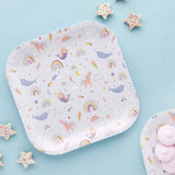 Enchanted Rainbow Plates 8pk