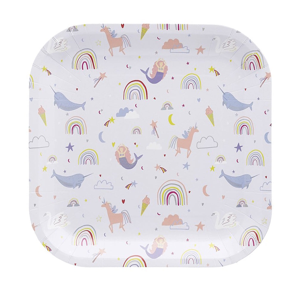 Enchanted Rainbow Plates 8pk