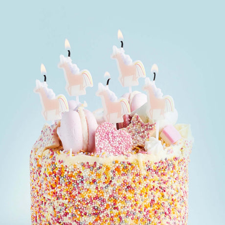 Enchanted Unicorn Candles 5pk
