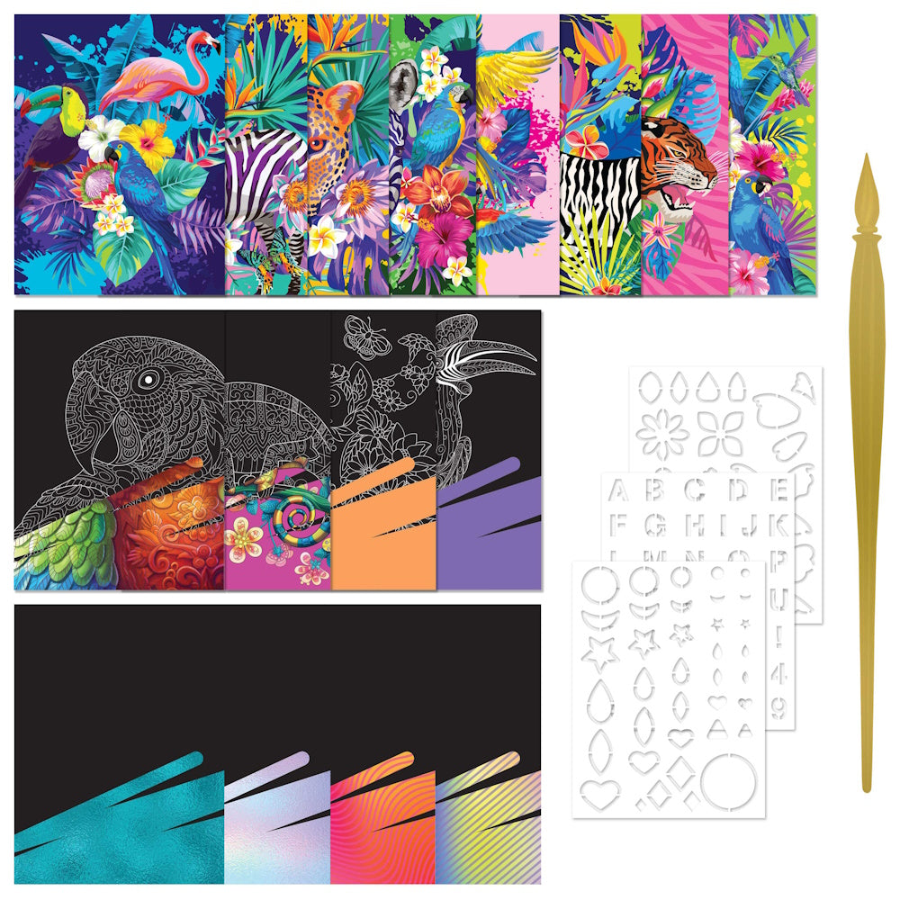 Kaleidoscope Etch Art Creations - Neon Nature