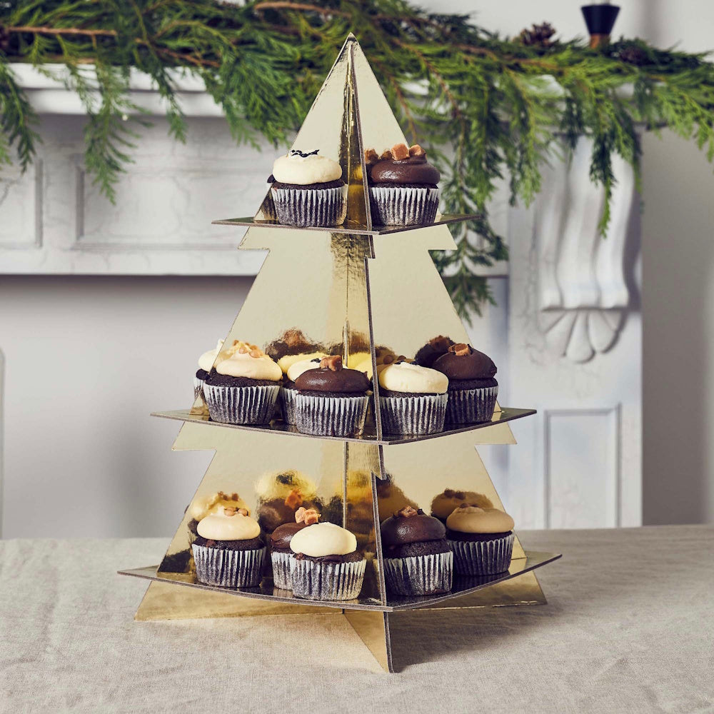 Festive Folklore Tree Cupcake Stand