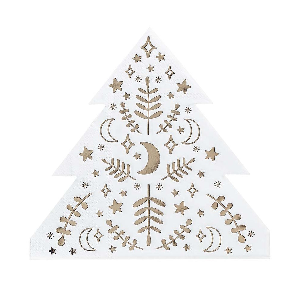 Festive Folklore Tree Napkins 16pk