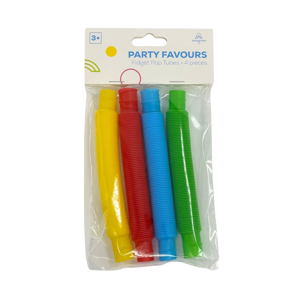 Fidget Pop Tubes Party Favours 4pk