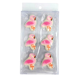 Flamingo Icing Decorations 6pk