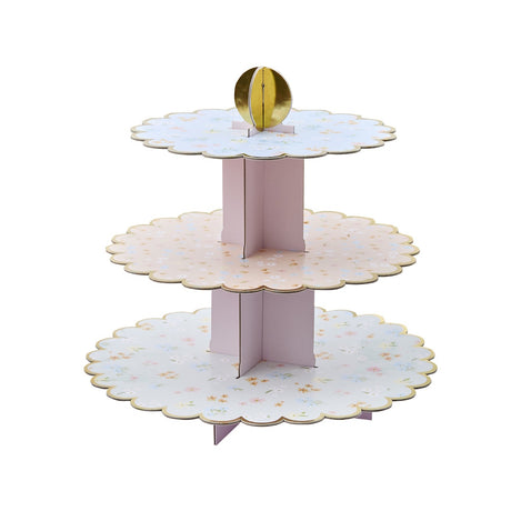 Floral Tea Party Cake Stand