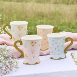 Floral Tea Party Cups 8pk