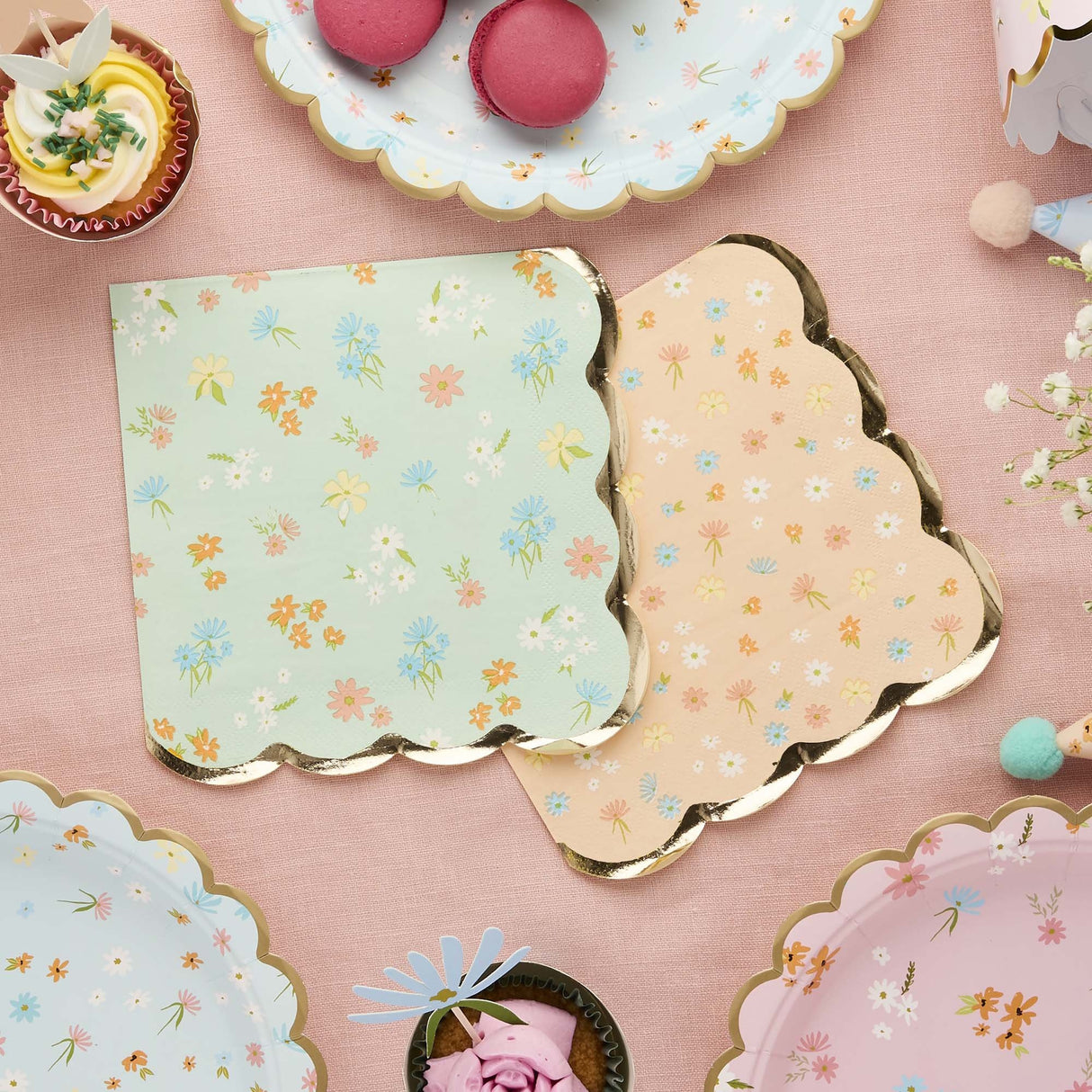 Floral Tea Party Lunch Napkins 16pk