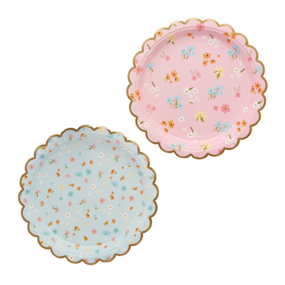 Floral Tea Party Plates 8pk
