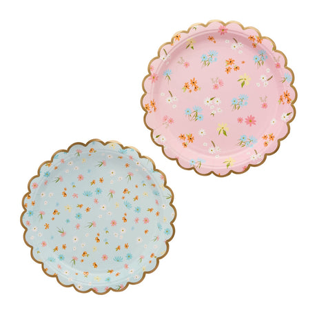Floral Tea Party Plates 8pk