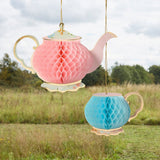 Floral Tea Party Honeycomb Decorations 2pk