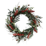 French Country Foraged Red Berry Wreath - Large
