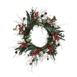 French Country Foraged Red Berry Wreath - Small