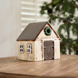 Nordgard Tea Light House Stable with Wreath