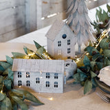 Zinc Tea Light House Long