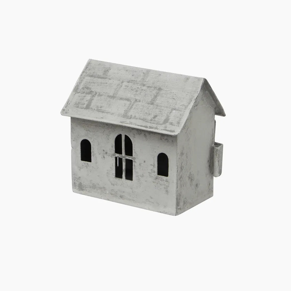 Zinc Tea Light House Small