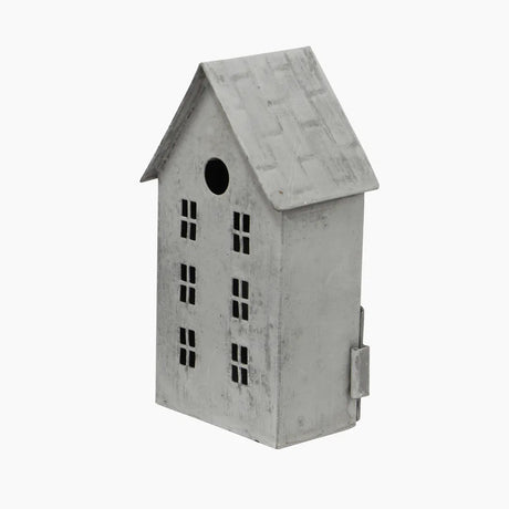 Zinc Tea Light House Tall