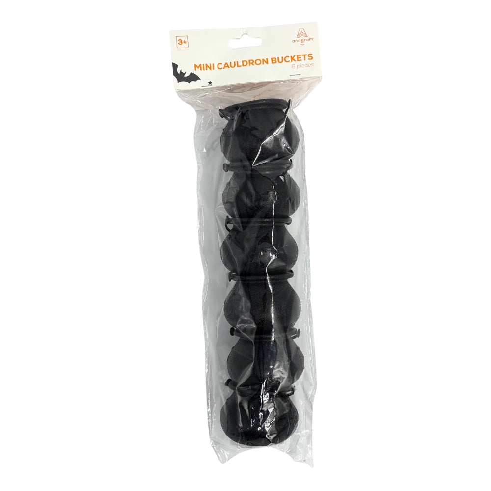 Mini Cauldron Treat Buckets 6pk