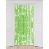 Neon Green Fringe Door Curtain