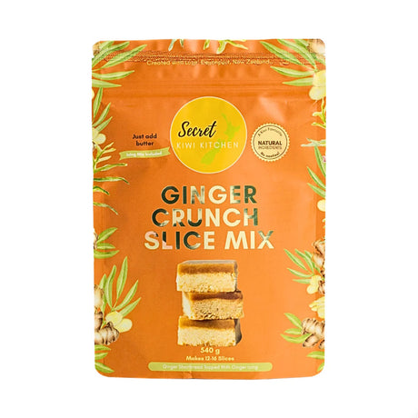 Secret Kiwi Kitchen Ginger Crunch Slice