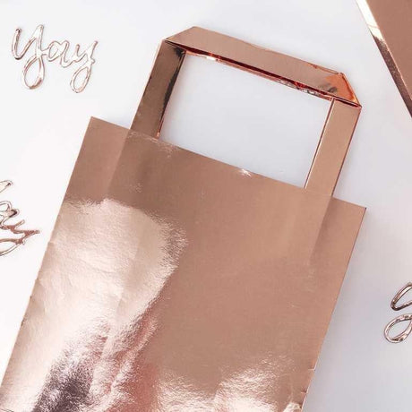 Rose Gold Party Bags 5pk