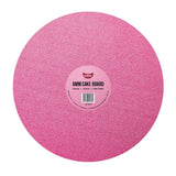 Pink Glitter Round Cake Board 12in