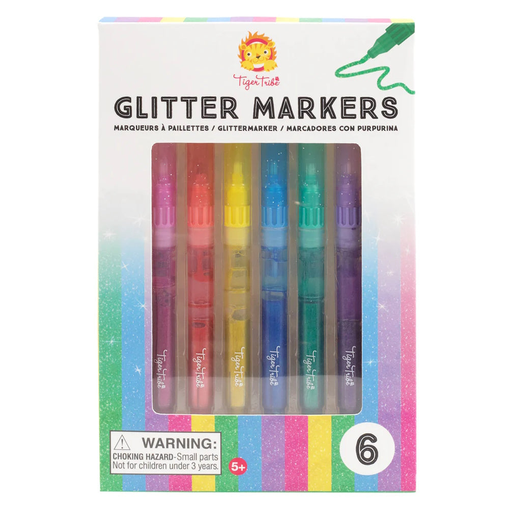 Glitter Markers 6pk