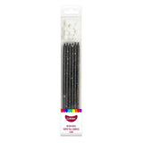 Tall Candles Black with Gold Splatter 12pk