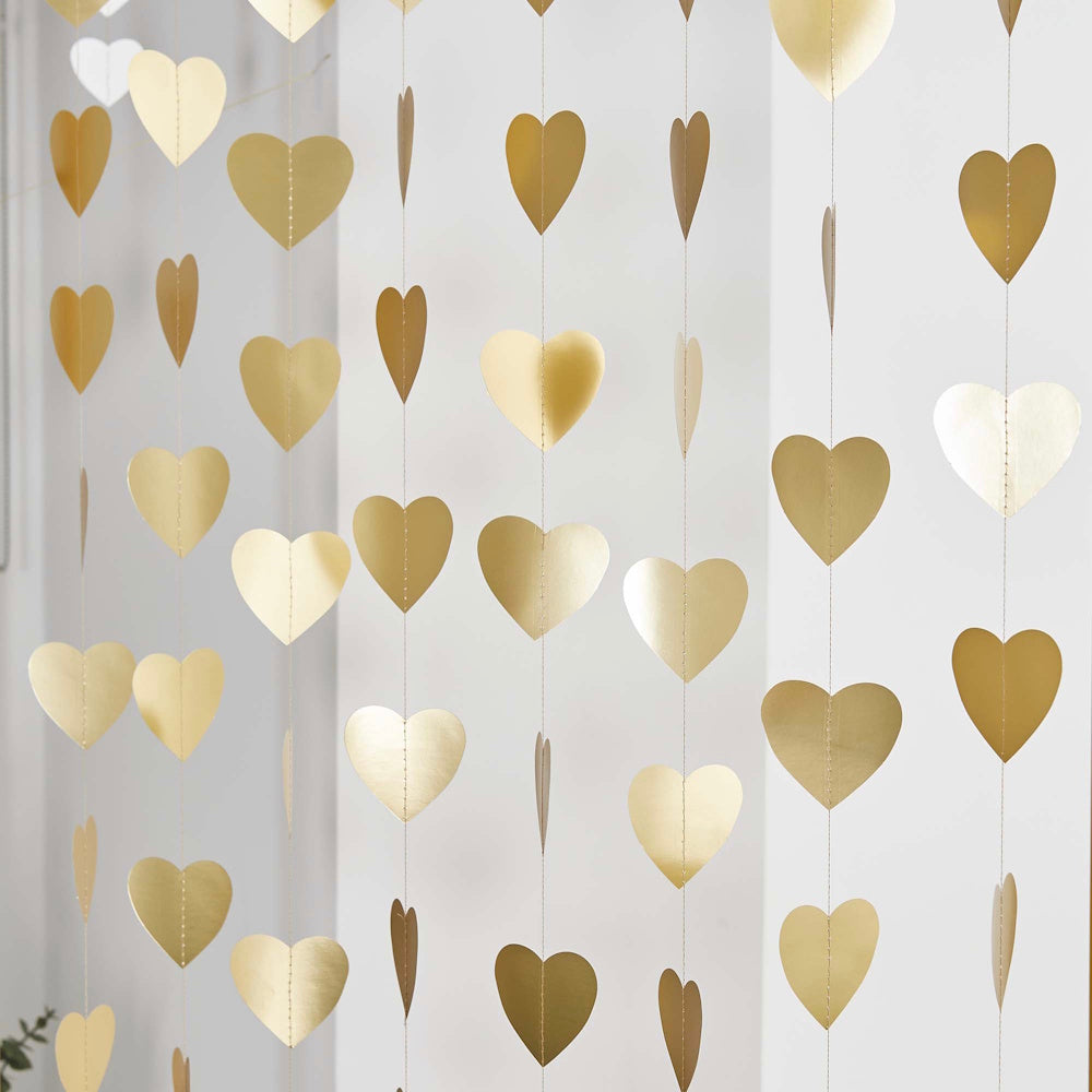 Gold Heart Backdrop