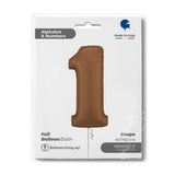 Giant Chocolate Number Foil Balloon - 1