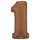 Giant Chocolate Number Foil Balloon - 1