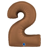Giant Chocolate Number Foil Balloon - 2