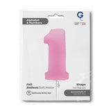 Giant Sakura Pink Number Foil Balloon - 1