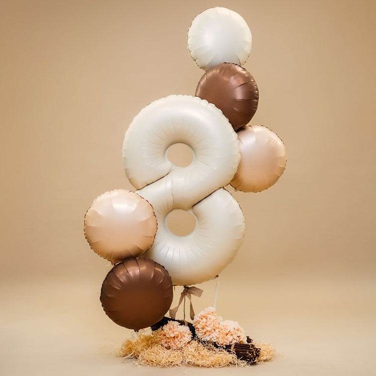 Round Foil Balloon - Satin Nude