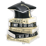 Graduation Book Stack Foil Balloon