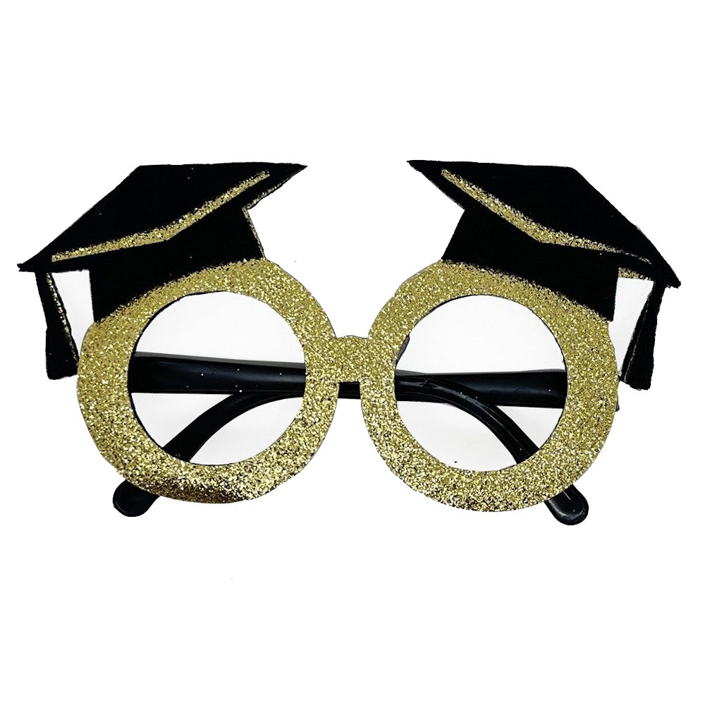 Graduation Glitter Novelty Glasses