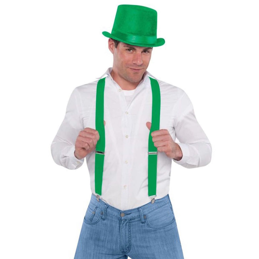 Green Suspenders / Braces