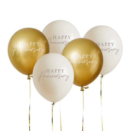 Happy Anniversary Balloon Bundle 5pk