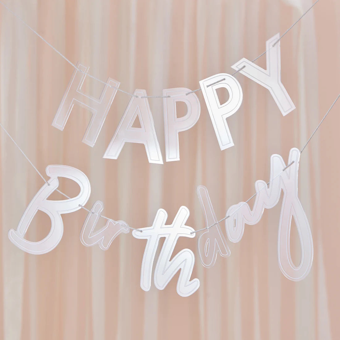 Happy Birthday Acrylic Bunting
