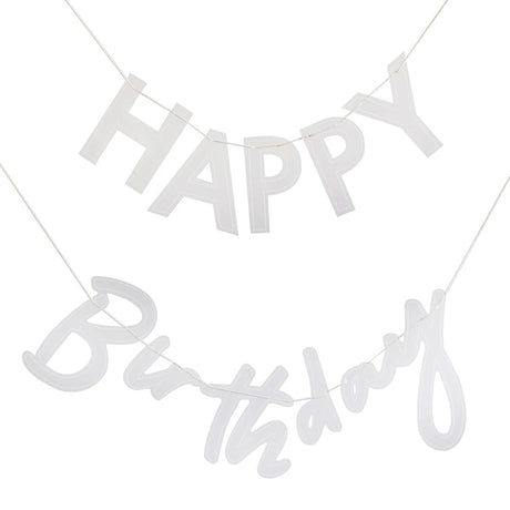 Happy Birthday Acrylic Bunting