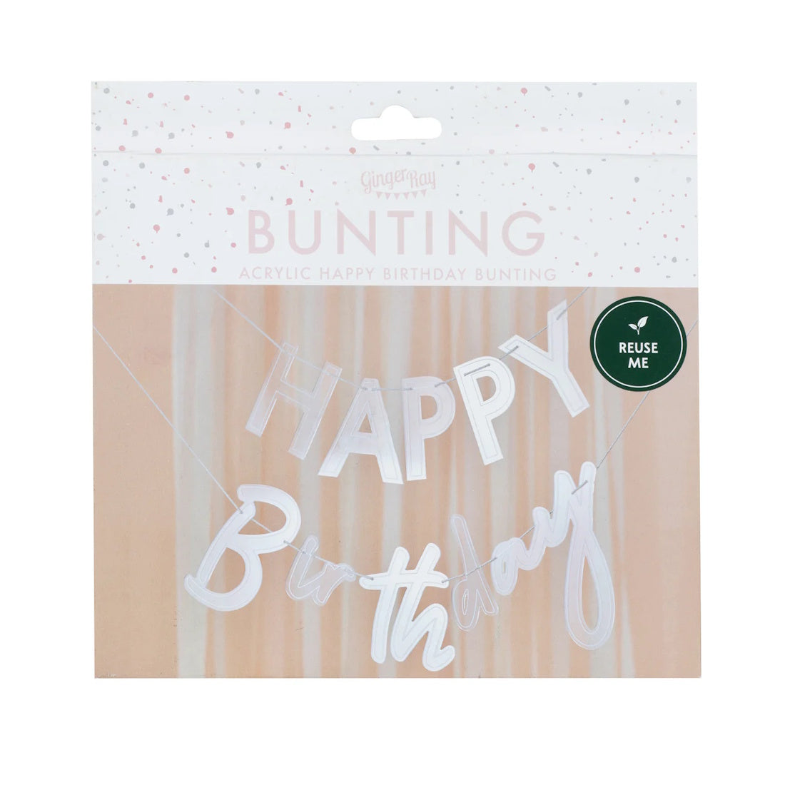 Happy Birthday Acrylic Bunting