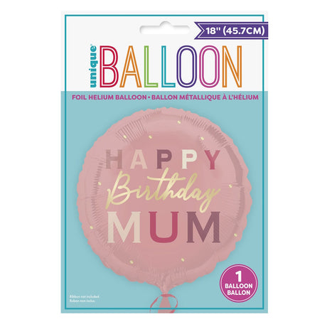 Happy Birthday Mum Foil Balloon
