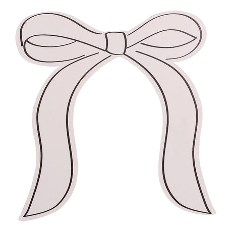 Happy Bowday Bow Shaped Place Cards 10pk