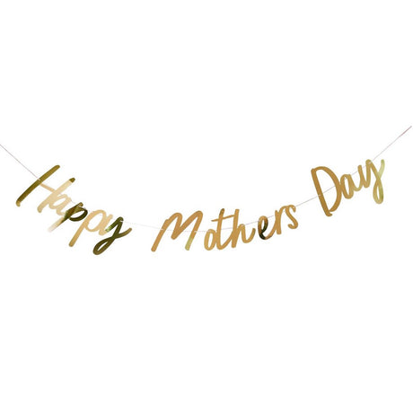 Gold Happy Mother's Day Banner